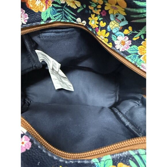 Loungefly Pokemon Starter Tropical Floral Print Mini Backpack Pikachu Brown main image 7